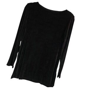 Y2K Citiknits Tunic Top Slinky Jersey Knit Minimalist Earthy USA Brown Women S M